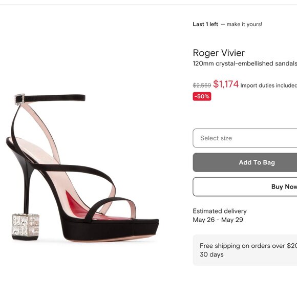 Roger Vivier Cube Sandals IT 40 - Picture 6 of 6